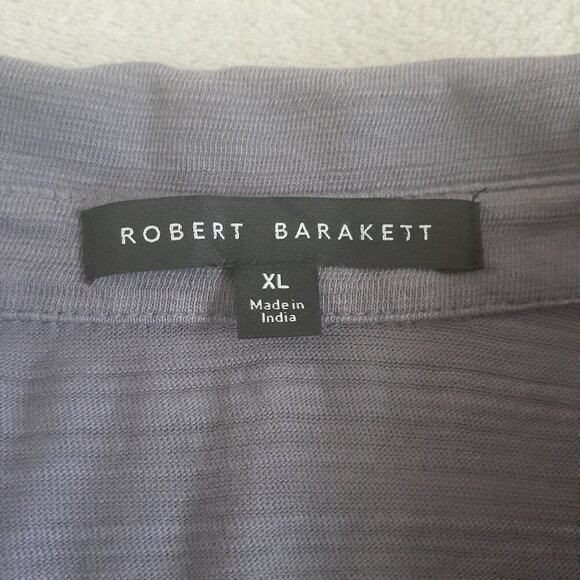Robert Barakett Men's XL Purple Cotton Oscar Polo Shirt - Picture 5 of 10